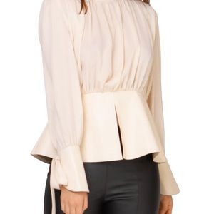 Gracia peplum top, size M